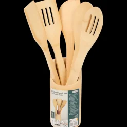 Bamboe keukengerei-set in houder | Action NL