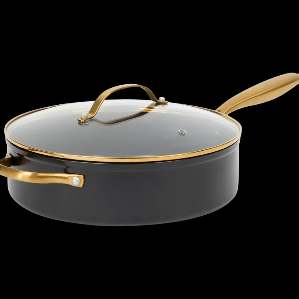 Hapjespan met glazen deksel 28 cm | Action NL