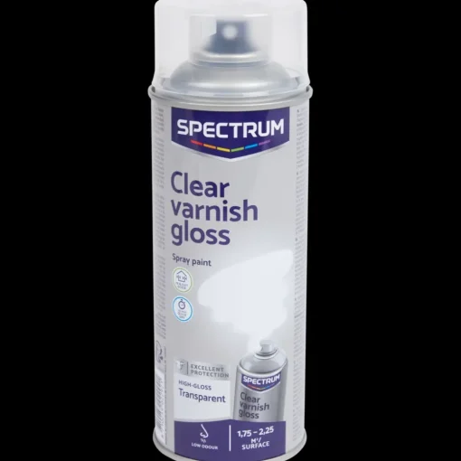 Spectrum hoogglans blanke lak transparant Transparant 400 ml | Action NL
