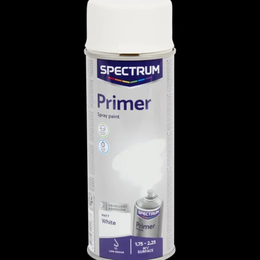 Spectrum primer spuitverf mat wit Wit 400 ml | Action NL