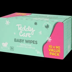 Teddy Care voordeelverpakking babydoekjes Sensitive 10 Stuks | Action NL